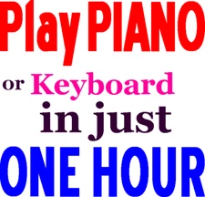 Beginners Piano Book, Learn to Play Piano Keyboard in 1 hour, 32 Page Music book