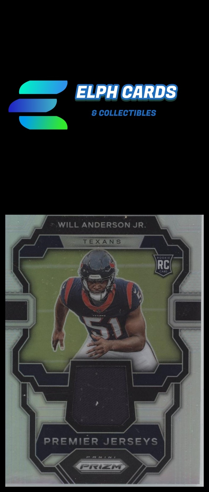 2023 Prizm #PJ-WA Will Anderson Premier Jersey