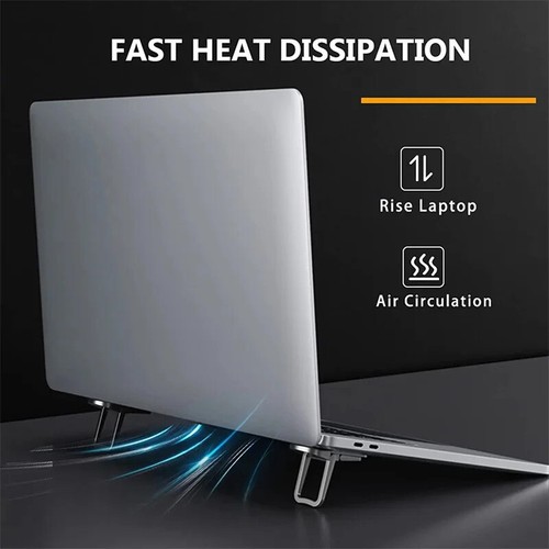 Laptop Stand Mini Portable Holder Foldable Nvisible For Macbook Notebook Br BIBI - Photo 10/16