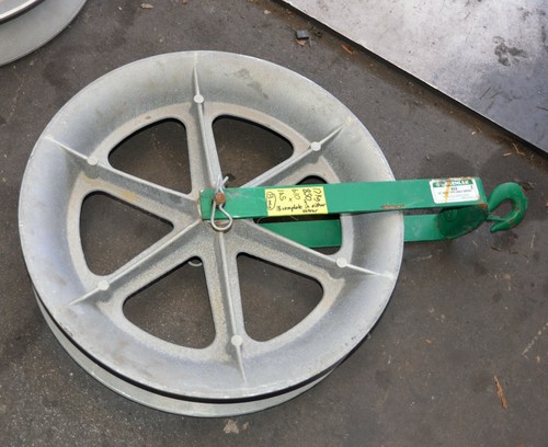 GREENLEE 653 24" 610mm Hook-Type Cable Sheave 4000LBS Max Capacity 