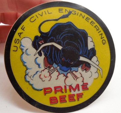U5 Sticker Decal USAF Civil Engineering Prime Beef 3