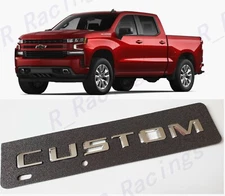 1PC Rear Tailgate Chrome Custom Emblem Letters Badge Fit 2019+ Silverado