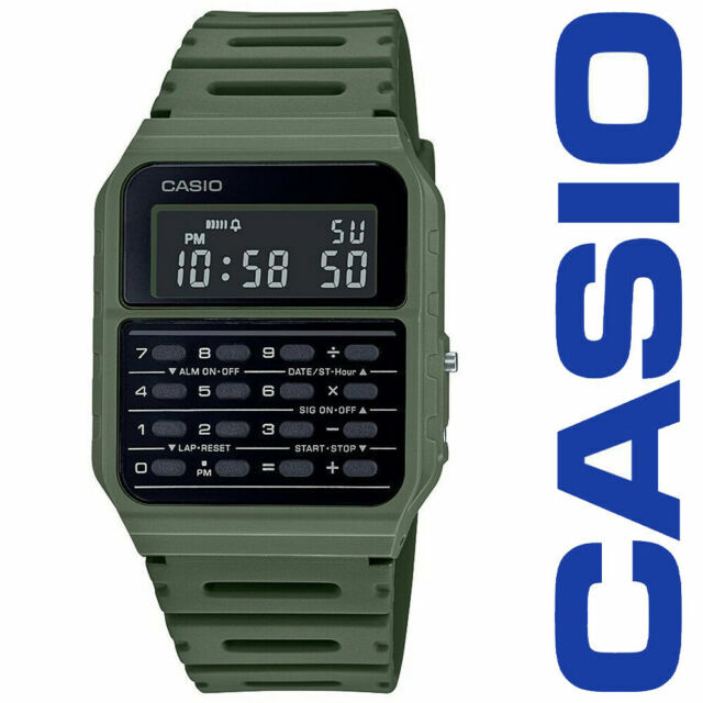 Casio Ca53wf 3b 43 2mm Green Resin Men S Wristwatch For Sale Online Ebay
