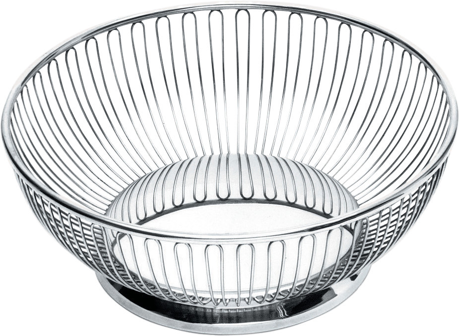 Cestino a filo rotondo in acciaio ALESSI 826/15 diametro 15 cm