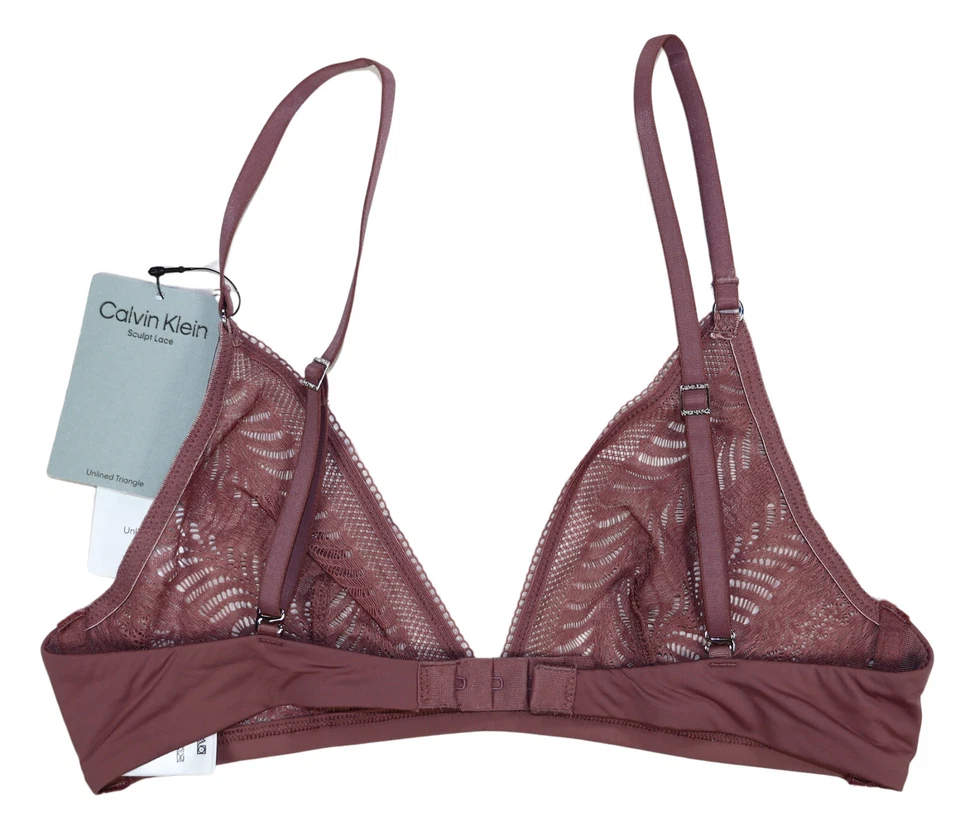 Sujetador convertible triángulo sin forro de encaje esculpido Calvin Klein nuevo con etiquetas Foto 3 de 4
