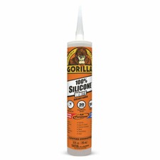 SILICONE WHITE SEALANT SILICONE CAULK ALL PURPOSE 10OZ TUBE GORILLA 80600