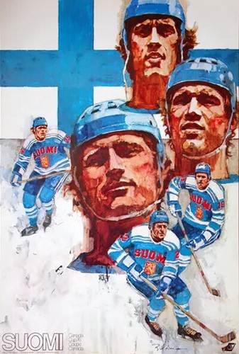 (6) Canada Cup 1976 Hockey Original 20x30 Poster Set Canada, USSR, USA + Sealed - Picture 3 of 7