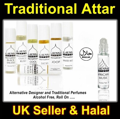 Original Al Sunnah Parfums Halal Öl Kostenlose Lieferung UK 100 verschiedene Düfte
