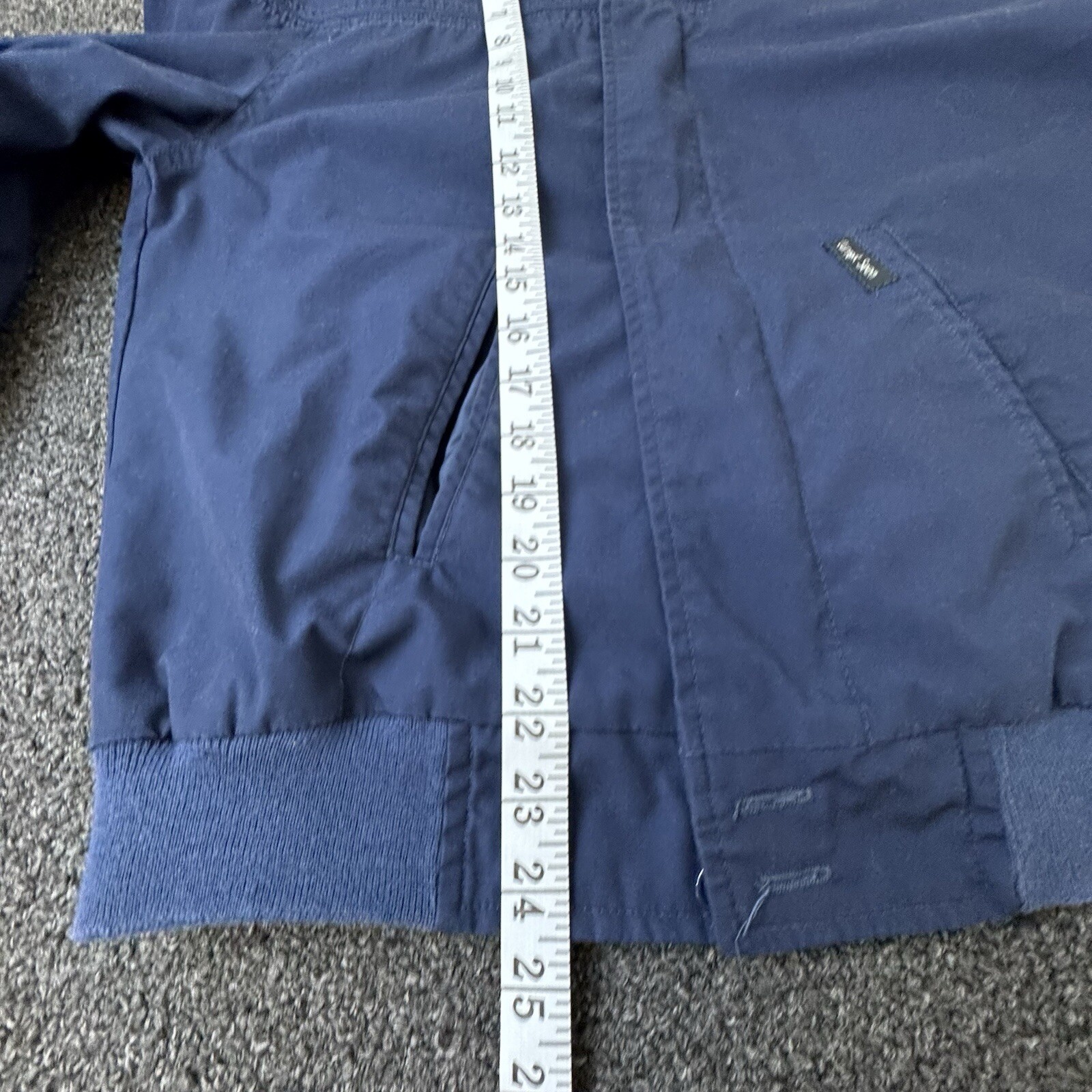 VINTAGE Current Seen Jacket Blue Soft Shell Solid… - image 9