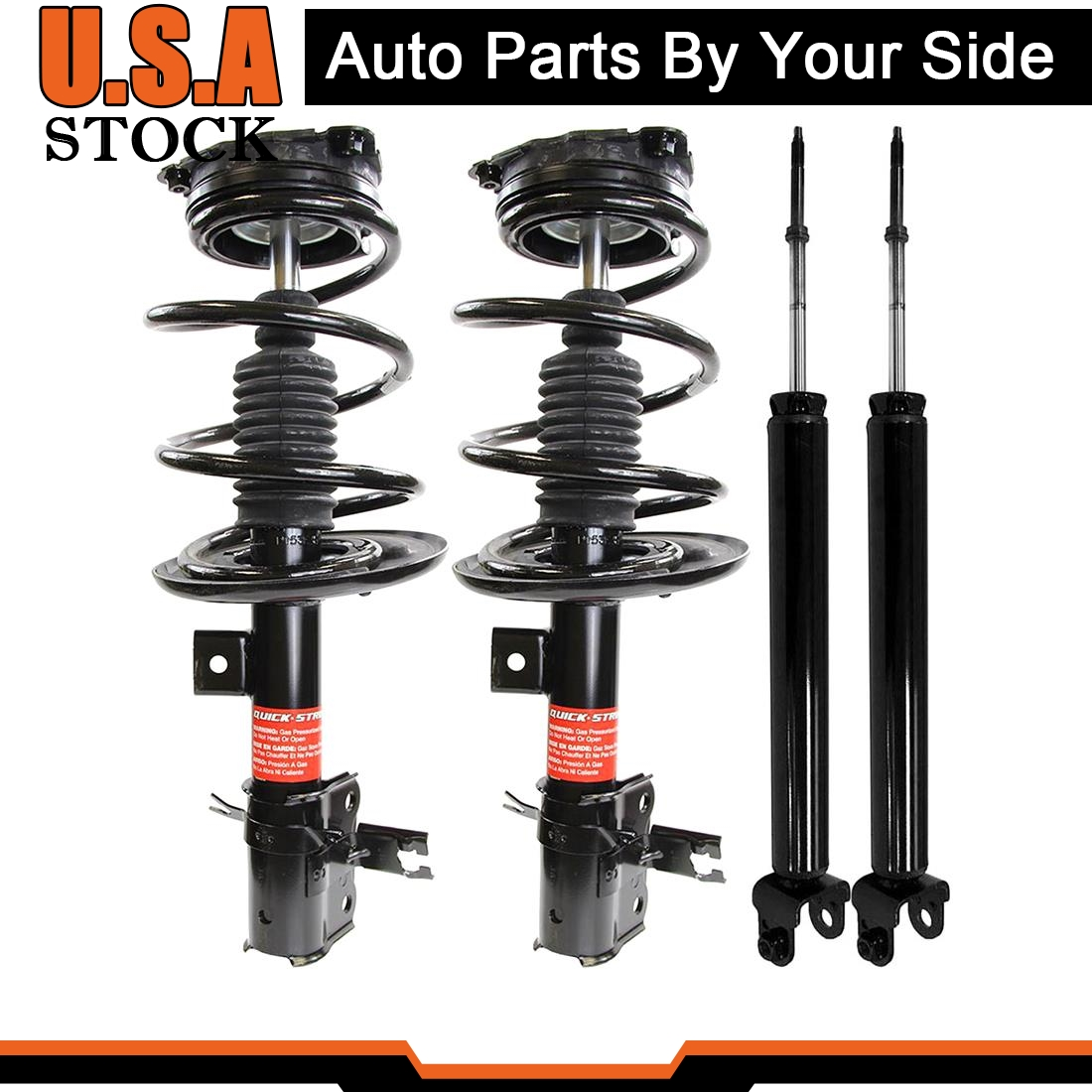 Monroe OEM Front Strut & Rear Shock For 2013-2018 Nissan Altima Lifetime Warran.