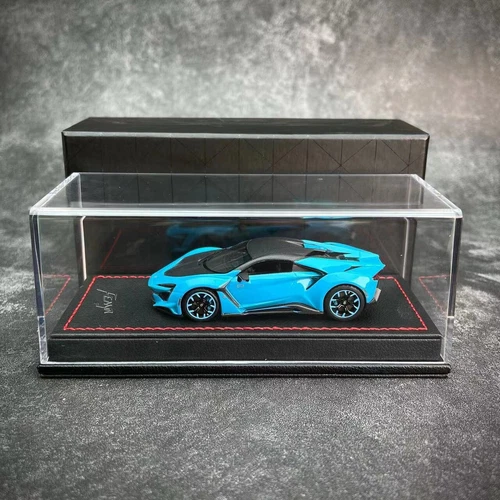 Buonarte 1/43 W Motori Fenyr Supersport modellino auto blu metallizzato - Foto 11 di 11
