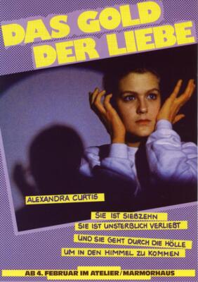 Werbeflyer ''DAS GOLD DER LIEBE'' EA 1983 Eckhart Schmidt, Alexandra Curtis
