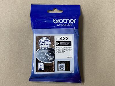 original Brother LC-422BK Tintenpatrone Black / Schwarz OVP ( 01/2024 ) Rechnung