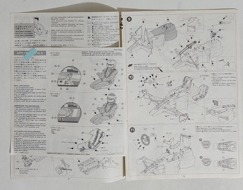 60767 Manuale Kit Montaggio 1/12 - Ferrari F189 - Tamiya - Immagine 2 di 4