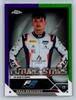 2023 Chrome F1 Brad Benavides Purple/Green SP