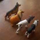 LOT OF 4 AMAZING ASSORTED DOG BREED FIGURES TOYS 2"-2.25" tall 3.25"- 3.5"long — photo 6