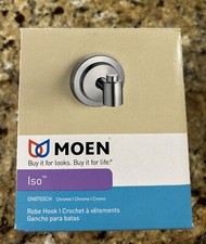 Moen Iso Chrome Robe/ Towel Hook DN0703CH NEW