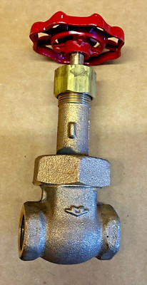 Milwaukee 1/2'' Brass Gate Valve Fig 1151-1161 150 SWP 300 WOG Threaded USA made