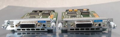 Pair of Cisco WIC-1T 1600/1700/2600/3600 Series 1Port Serial Expansion Module