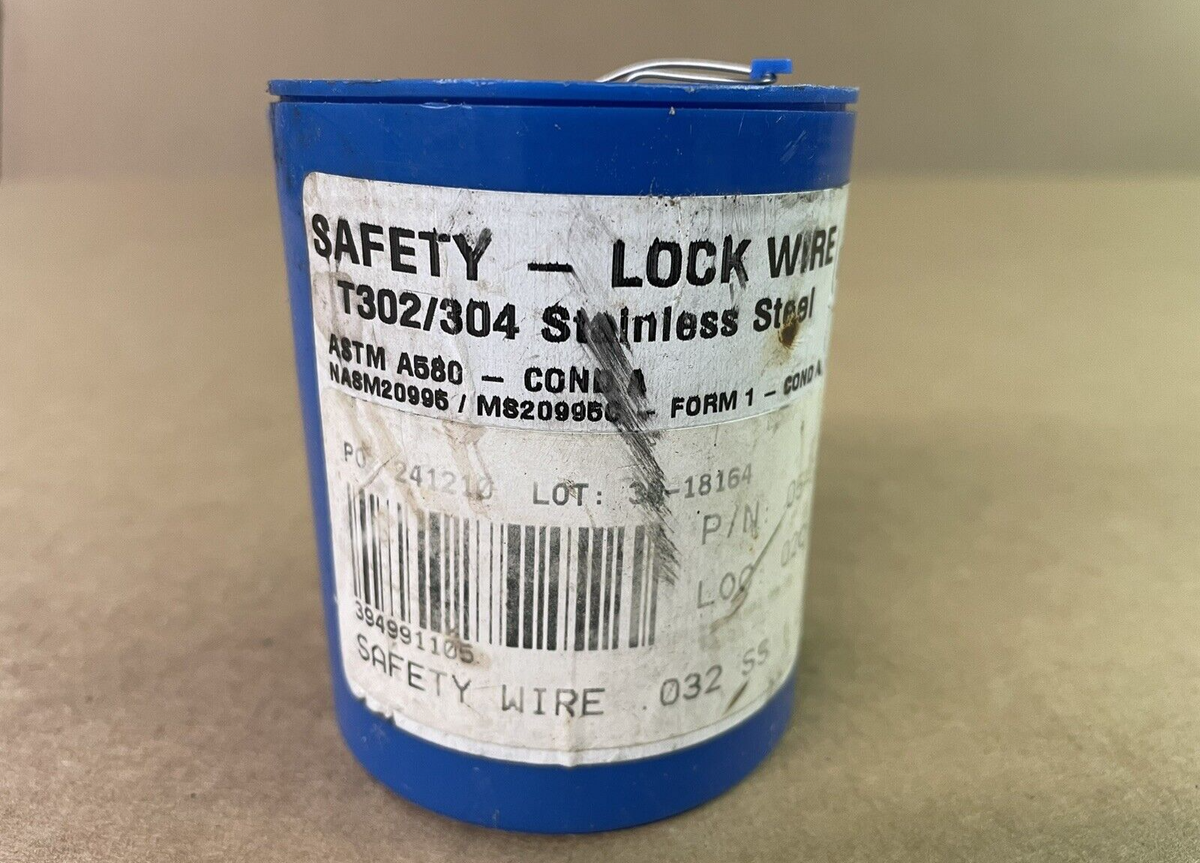 Safety Lock Wire T302/304 Stainless NASM20995, MS20995C, ASTM A580