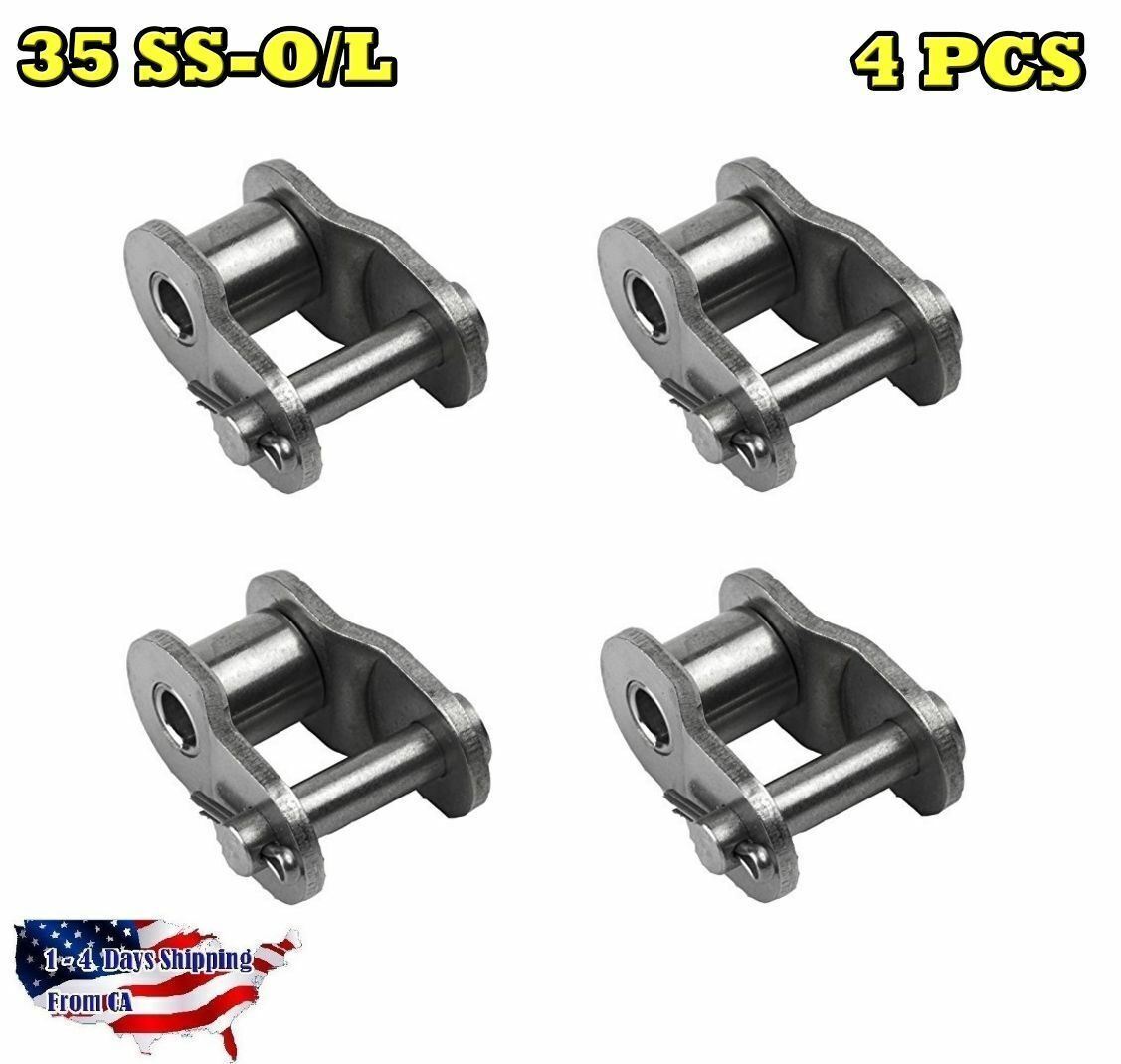 35 SS Stainless Steel Roller Chain Offset Link (4PCS)