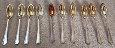 10 x Mappin & Webb Grapefruit Spoons Gilt Bowls 14.5cm Athenian Mappin Plate