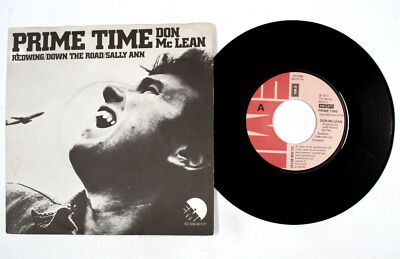 Don McLean   Prime Time / Redwing   7'' Vinyl   1977   NM/VG+
