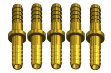 Superior Brass Hose Splice Round 1/4" ID Hose S-344 Ref. Western 44 Pack of 5