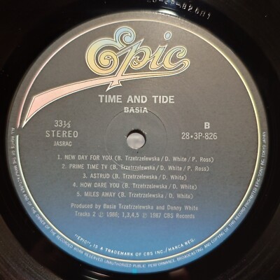 【廃盤2LP】Bias / Time & Tide BASIA-TIME AND TIDE 28・3P-826 ORIGINAL JAPAN ISSUE 1LP,OBIINSERT