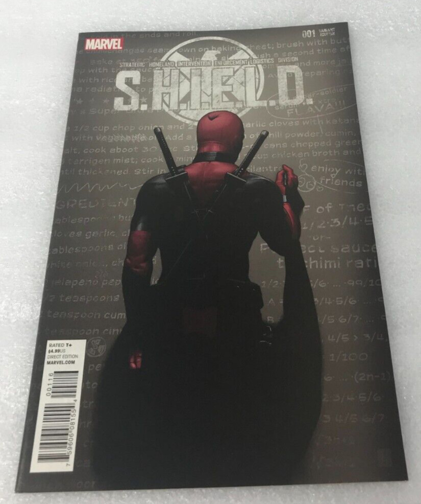 S.H.I.E.L.D. SHIELD 1 2015 Deadpool Party Christopher Variant  Comic Book