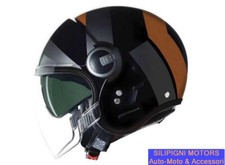 NOLAN N21 VISOR 06 TANGENTE 352 Nero/Grigio/Terra Casco Jet Moto Scooter