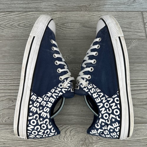 Zapatos Tenis Converse All Star Azul Marino Blanco Hombres 10/Mujeres 12 Prendas para el torso bajo - Imagen 5 de 10