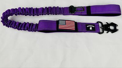 Heavy Duty Tactical Dog Leash - Bungee For Large Dogs Reflective Dual  Handles... | eBay