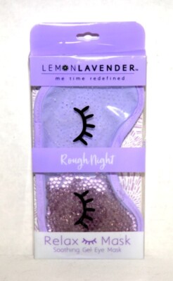 Lemon Lavender Relax Mask   Soothing Gel Eye Mask   Hot/Cold - Headache Relief