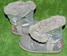Girls size childs 11 Sophia the first Princess Disney gray Boots