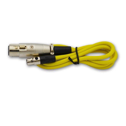 2,Mini XLR Female plug to Normal XLR 3-Pin Audio Microphone Shielded Cable Cord - Picture 7 of 14