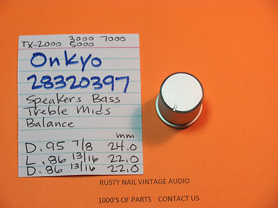  ONKYO 28320397 BASS TREBLE MIDS BALANCE SPEAKERS  KNOB TX-5000 TX-3000 
