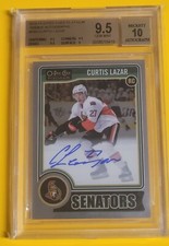 2014-15 O-Pee-Chee OPC Platinum Rookie Auto Curtis Lazar #RA-9 BGS 9.5 RC