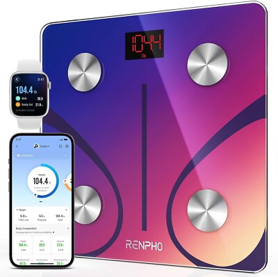 RENPHO Personenwaage digital ,Waage Personen mit 13 Körpermes ES-CS20M OHNE BOX