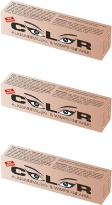 Comair Color Augenbrauen- & Wimpernfarbe lichtbraun 3x15 ml