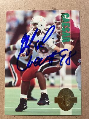 1993 Classic Four Sport #149 Mark Caesar RC AUTOGRAPHED AUTO Miami Hurricanes