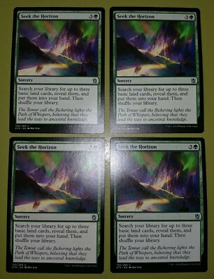 Seek the Horizon x4 Khans of Tarkir 4x Playset Magic the Gathering MTG