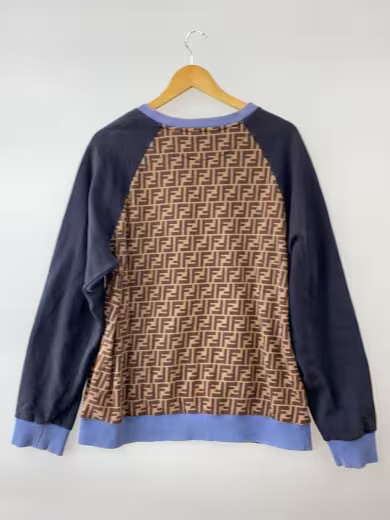 FENDI Mania Logo Sweatshirt/ XXL/ Cotton/ Beige/ All-over Print/ FY0944 thumbnail 2