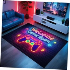 Gaming Rug for Boys Room,3'x5' Gamer Rugs with Non-Slip Backing,Game Room