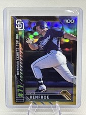 2016 Bowman Scouts' Top 100 Hunter Renfroe #BTP-77 Gold Refractor /50 Padres RC