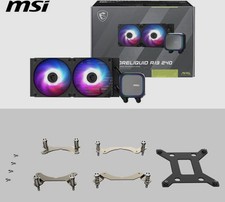 MSI MAG CORELIQUID A13 240 Liquid CPU Cooler RGB 240mm Black Rifle 120mm Fan