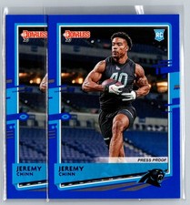 2020 Donruss #289 Jeremy Chinn Press Proof Blue