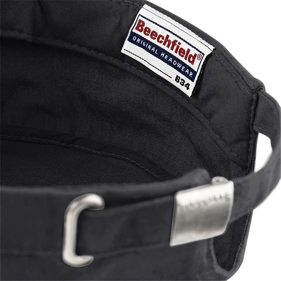 Beechfield PLAIN ARMY CAP Unisex Hat Military Style Cadet Combat Hunting Fishing - Image 4 of 4