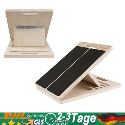 Wadendehner Schrägbrett Holz Slant Board mit 5 Winkeln Mobility Balance Board
