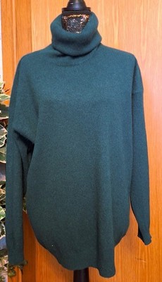 MAX STUDIO.Damen Rollkragen Pullover.Dunkel Grün.Gr.L.Angora/Wolle